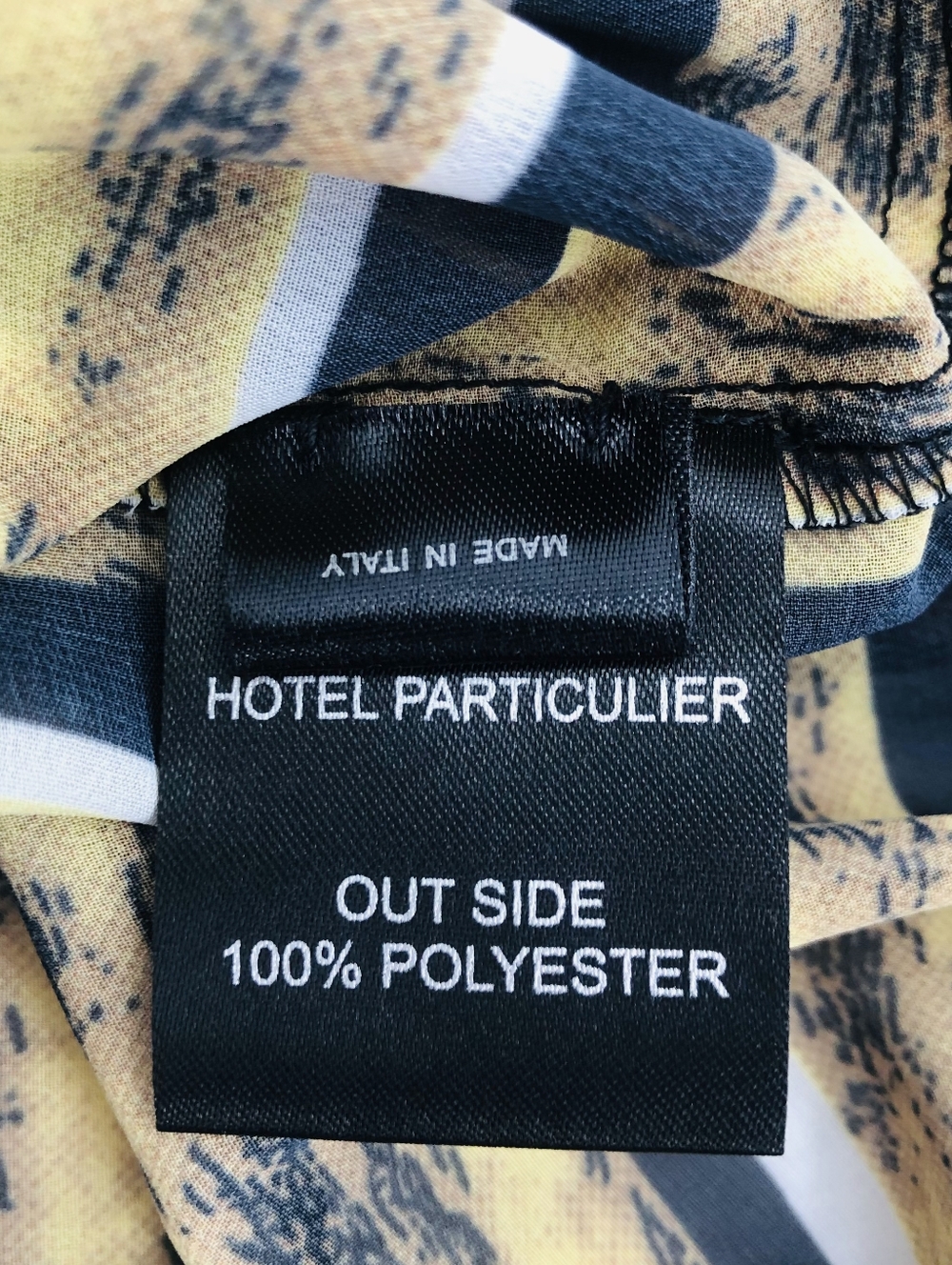 Hotel Particulier Yellow, Brown, Black Striped Animal Print Mini Dress, Italy S - Picture 9 of 9